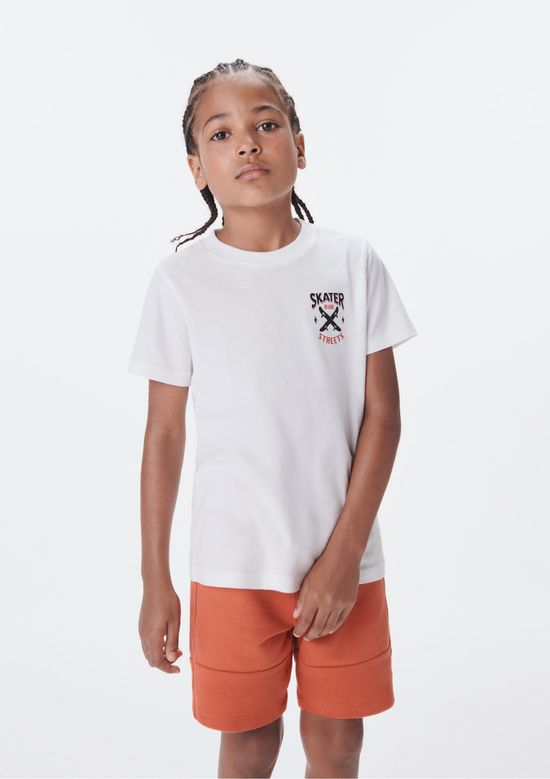 Foto do produto: Conjunto Curto Infantil Menino Com Estampa - Terracota