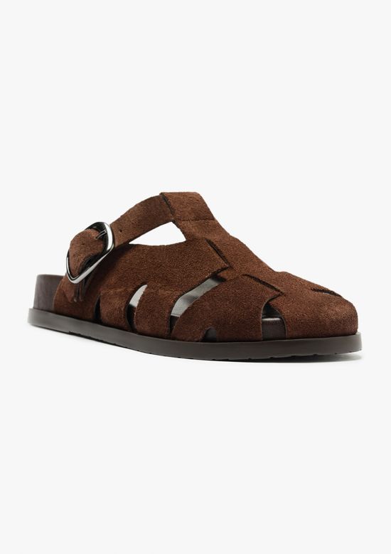 Foto do produto: Mule Rasteira Tiras Huarache - Marrom