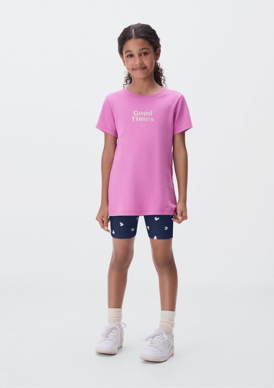 Foto do produto: Conjunto Infantil Menina Curto Com Estampa - Rosa