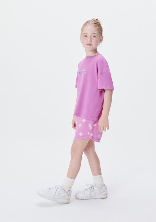 Foto do produto: Conjunto Infantil Menina Curto Estampado - Roxo