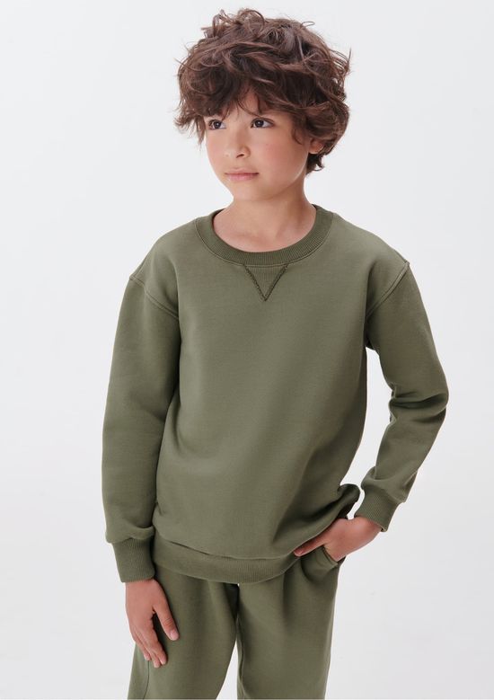 Foto do produto: Blusão De Moletom Peluciado Infantil Unissex - Verde