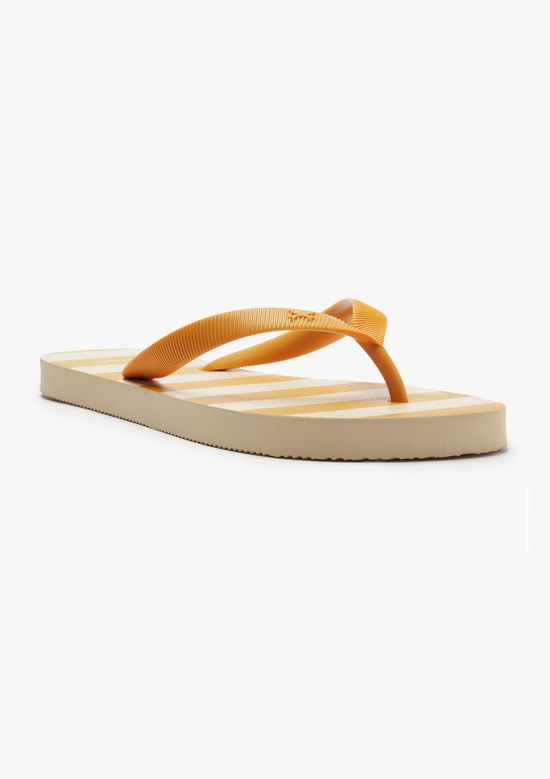Foto do produto: Chinelo de Dedo Feminino Listras - Laranja