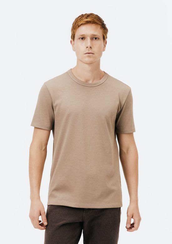 Foto do produto: Camiseta Masculina Texturizada Em Algodão Peruano - Marrom