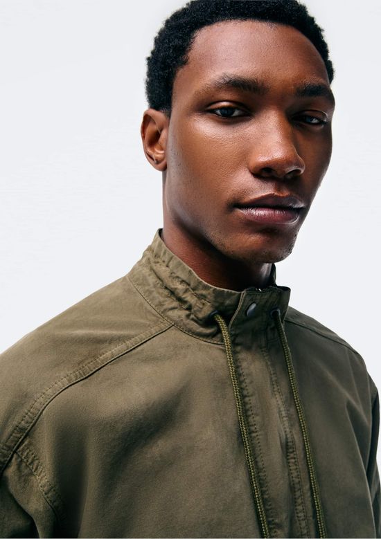 Foto do produto: Jaqueta Masculina Em Sarja Empapelada - Verde