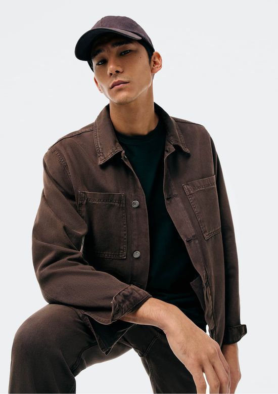 Foto do produto: Jaqueta Masculina Em Sarja - Marrom