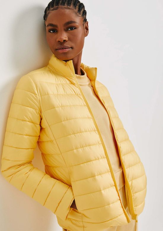 Foto do produto: Jaqueta Puffer Feminina Matelassê  - Amarelo