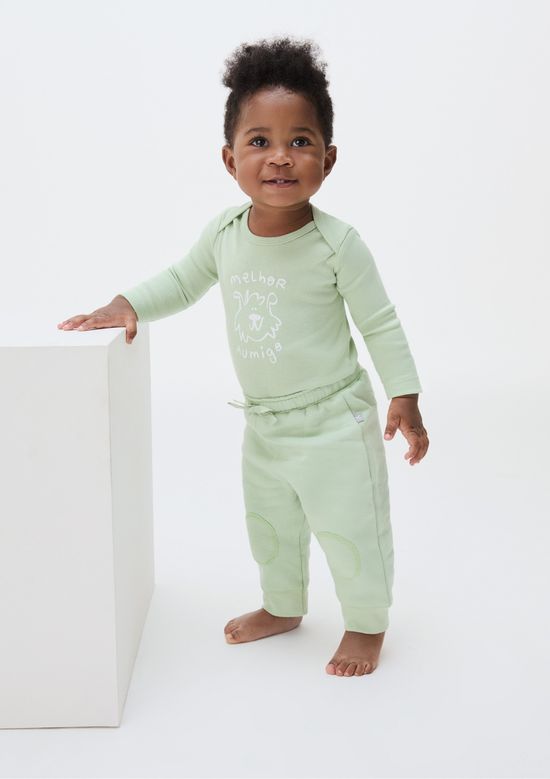 Foto do produto: Kit Com 3 Bodies Bebê Menino Manga Longa Em Ribana - Multicolorido