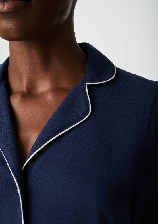 Foto do produto: Pijama Curto Feminino Com Botões - Azul