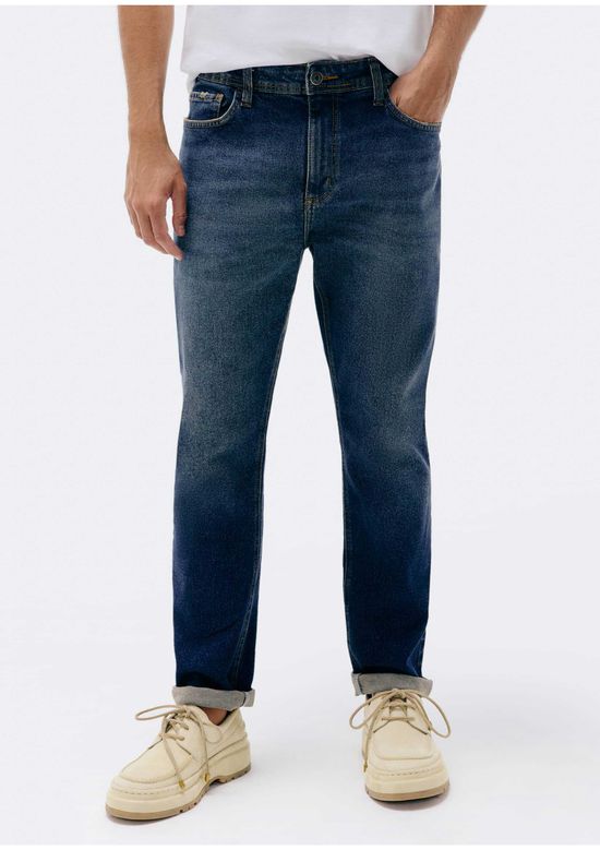 Foto do produto: Calça Jeans Masculina Slim Com elastano - Azul
