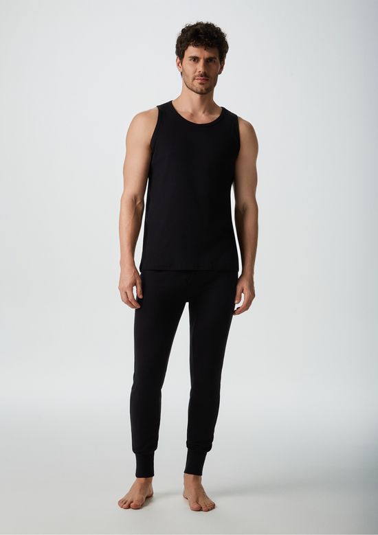 Foto do produto: Ceroula Básica Masculina Em Ribana - Preto