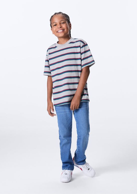 Foto do produto: Calça Jeans Infantil Menino Slim - Azul