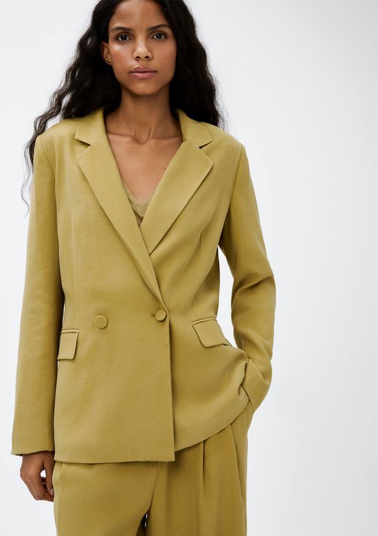 Foto do produto: Blazer Feminino Transpassado - Caqui