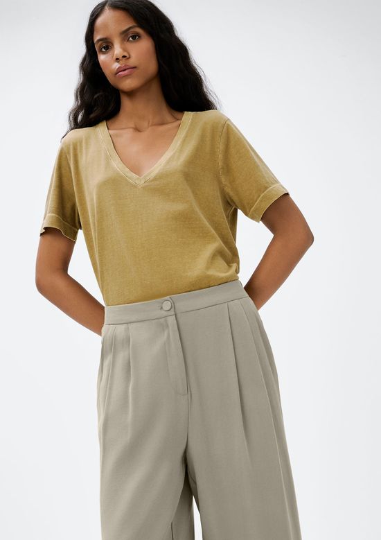 Foto do produto: Calça Feminina Cintura Alta Em Alfaiataria - Cinza
