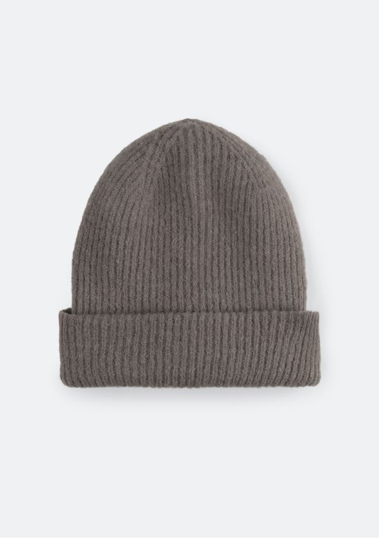Foto do produto: Gorro Feminino Em Tricô Canelado - Cinza