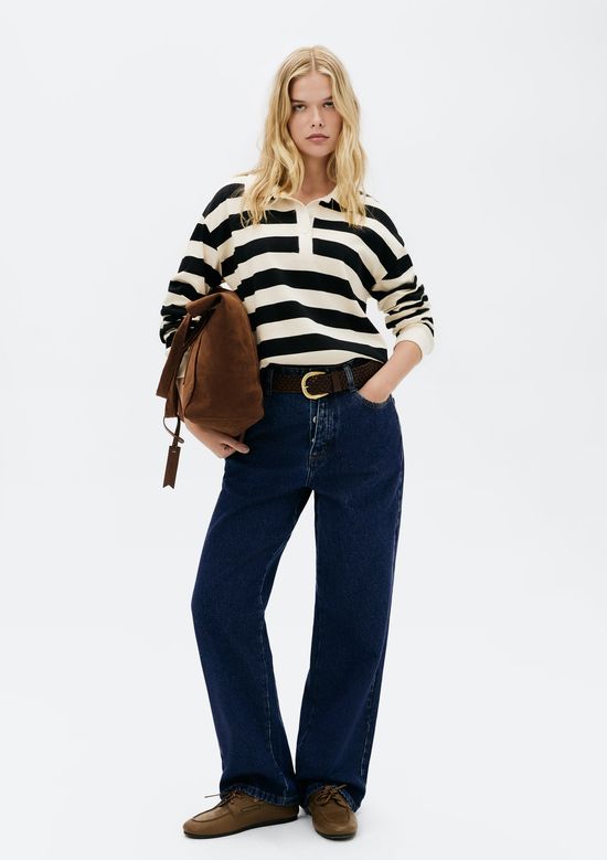 Foto do produto: Calça Jeans Feminina Reta Cintura Média - Azul
