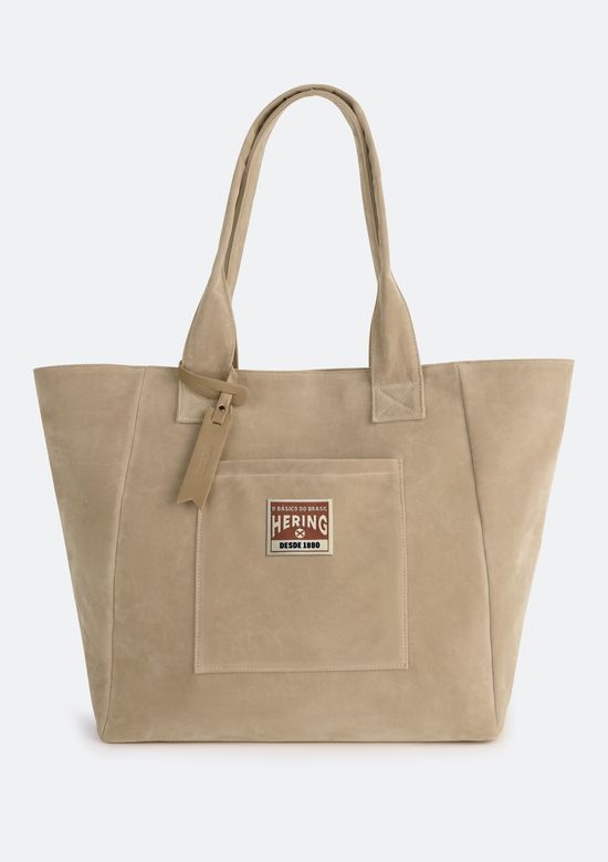 Foto do produto: Bolsa Feminina Tote Em Suede - Bege