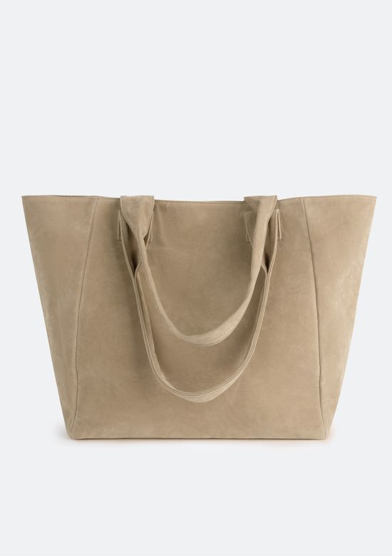 Foto do produto: Bolsa Feminina Tote Em Suede - Bege