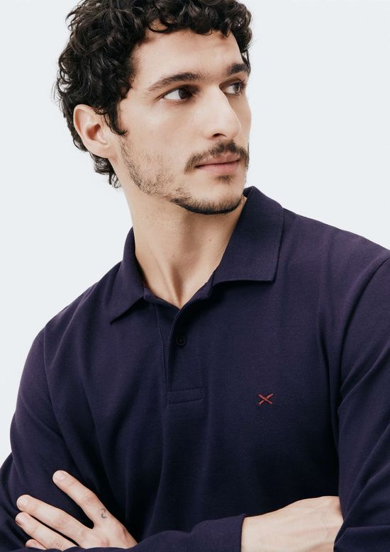 Foto do produto: Polo Masculina Regular em Piquet - Azul