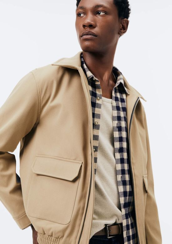 Foto do produto: Jaqueta Masculina Harrington com Bolsos - Caqui
