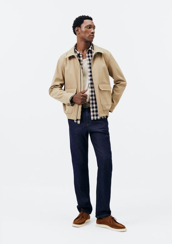 Foto do produto: Jaqueta Masculina Harrington com Bolsos - Caqui