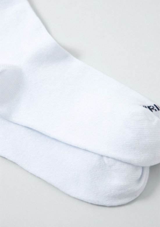 Foto do produto: Kit Com 5 Pares De Meia Infantil Unissex Cano Médio - Branco