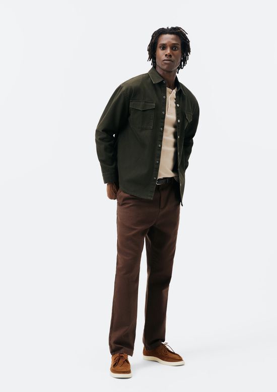 Foto do produto: Camisa Masculina Regular em Sarja - Verde