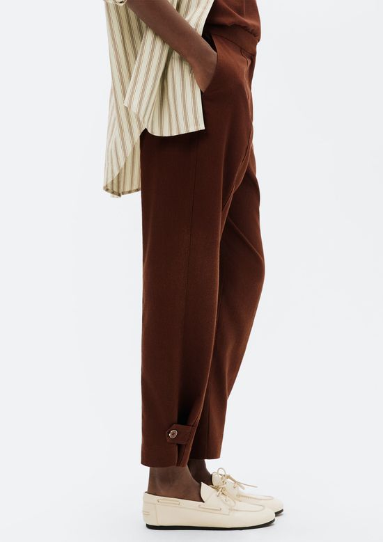 Foto do produto: Calça Feminina Em Alfaiataria Com Linho - Vinho