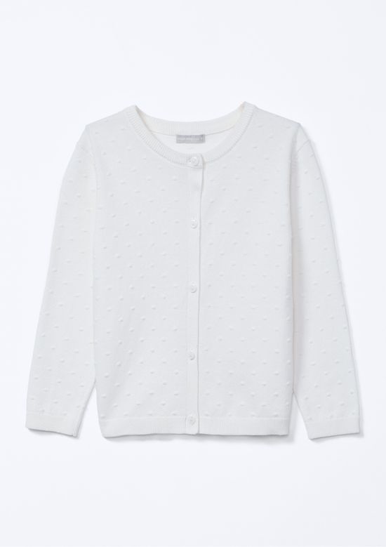 Foto do produto: Cardigan Infantil Menina Toddler Em Tricô - Branco