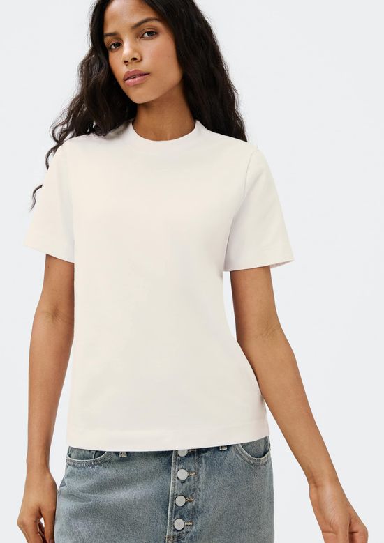 Foto do produto: Camiseta Básica Feminina Manga Curta Mid - Bege
