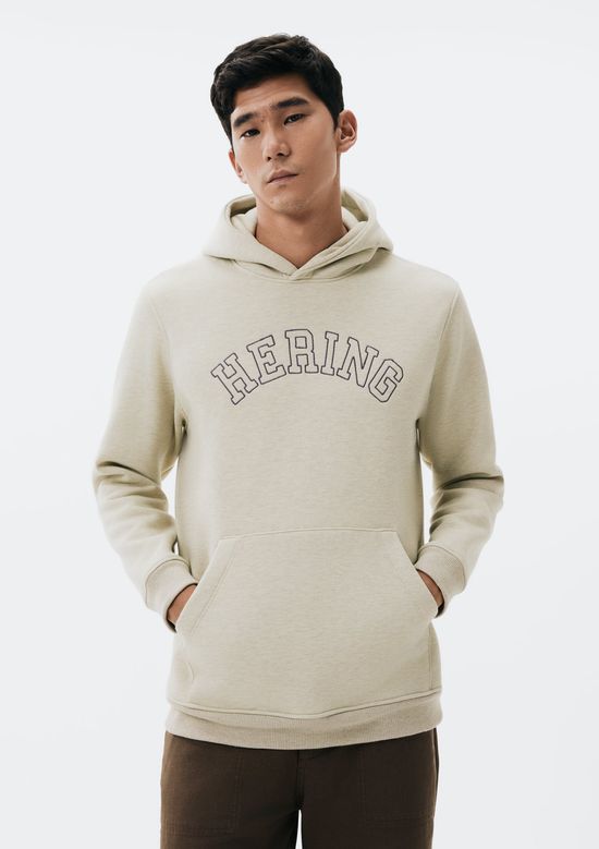 Foto do produto: Blusão Masculino Comfort Em Moletom Peluciado - Bege