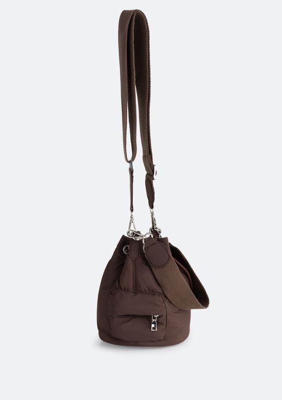 Foto do produto: Bolsa Bucket Feminina Em Nylon - Marrom
