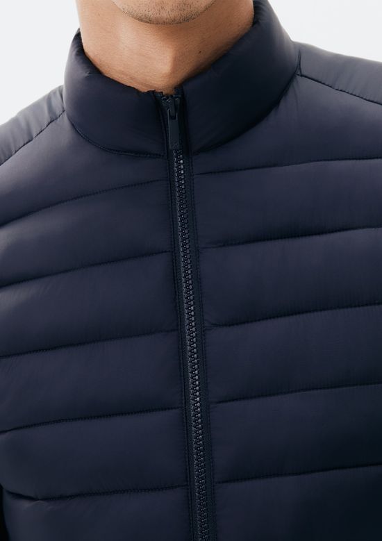 Foto do produto: Jaqueta Básica Masculina Puffer Regular Matelassê - Azul