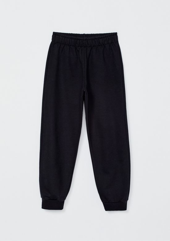 Foto do produto: Calça de Moletom Básica Infantil Unissex Jogger - Preto