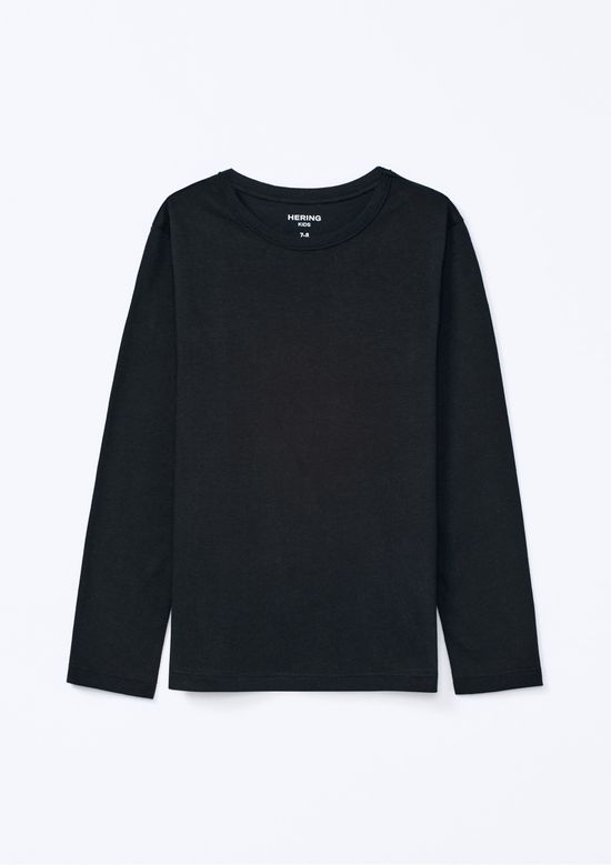 Foto do produto: Camiseta Básica Infantil Unissex Manga Longa - Preto