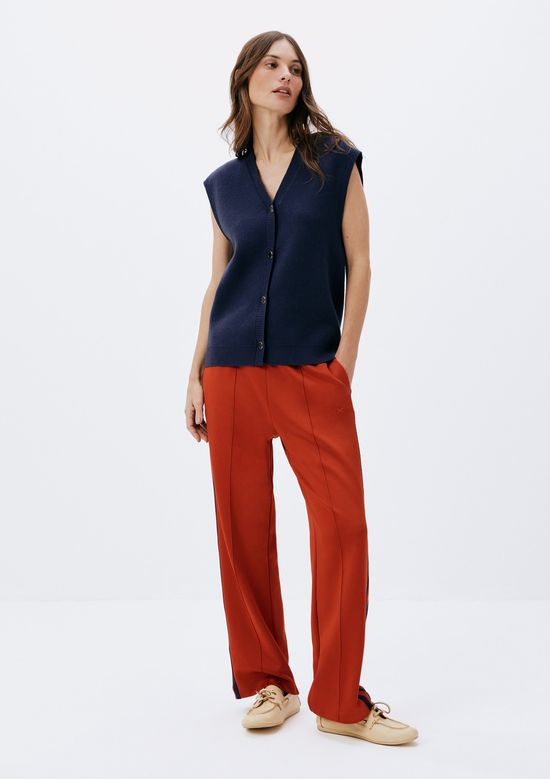 Foto do produto: Colete Feminino Decote V Em Tricô - Azul