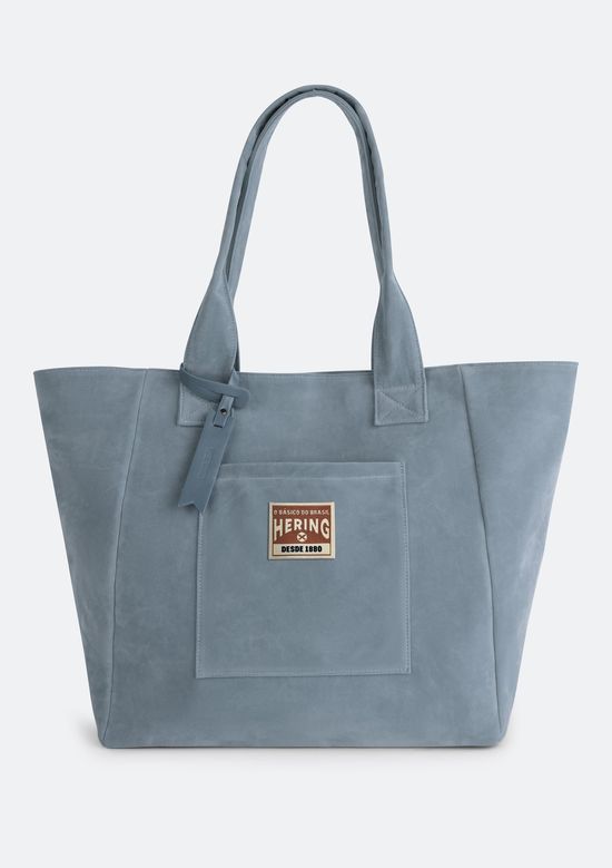 Foto do produto: Bolsa Feminina Tote Em Suede - Cinza