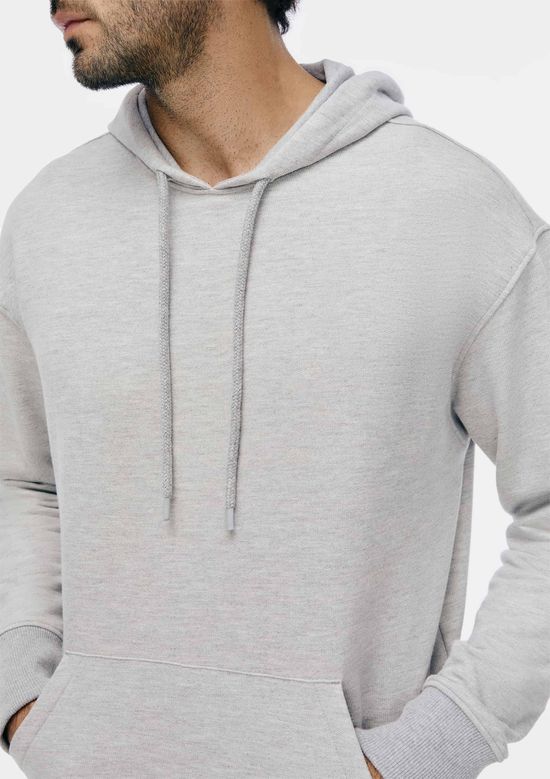 Foto do produto: Blusão Básico Masculino Comfort Em Moletom Peluciado - Cinza