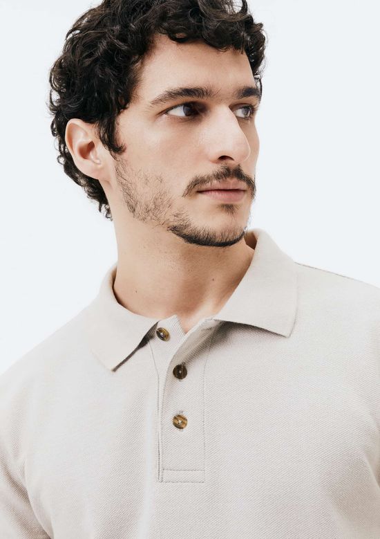 Foto do produto: Polo Masculina Regular em Moletom - Cinza