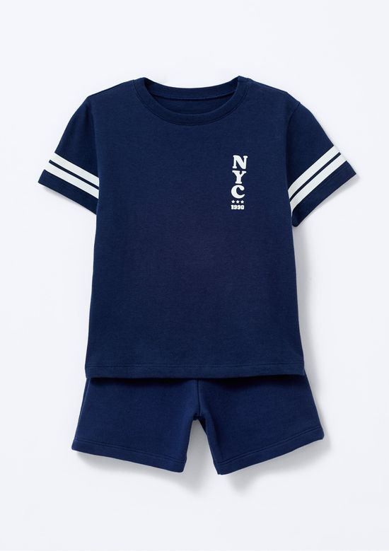 Foto do produto: Conjunto Curto Infantil Menino Toddler - Azul