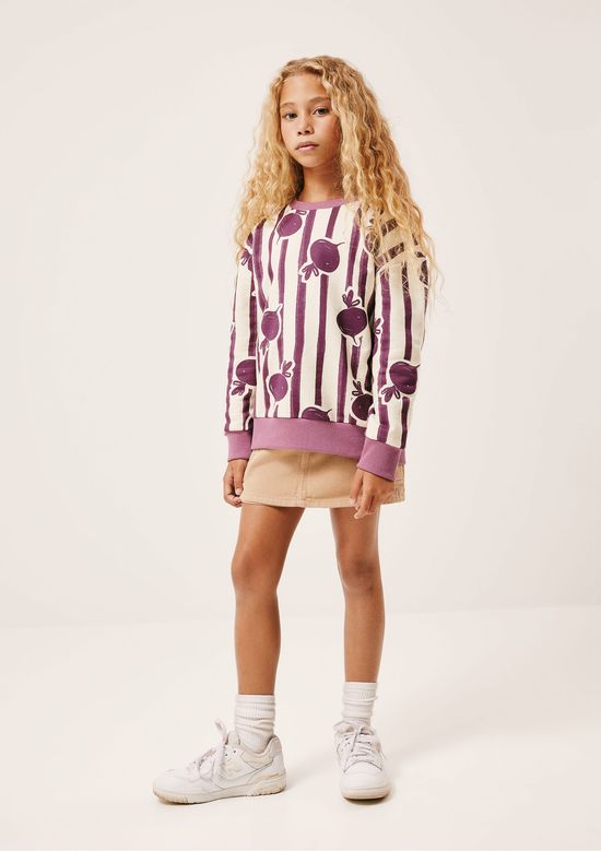 Foto do produto: Blusão Infantil Unissex Estampado Hering Kids + Renata Vanzetto - Roxo