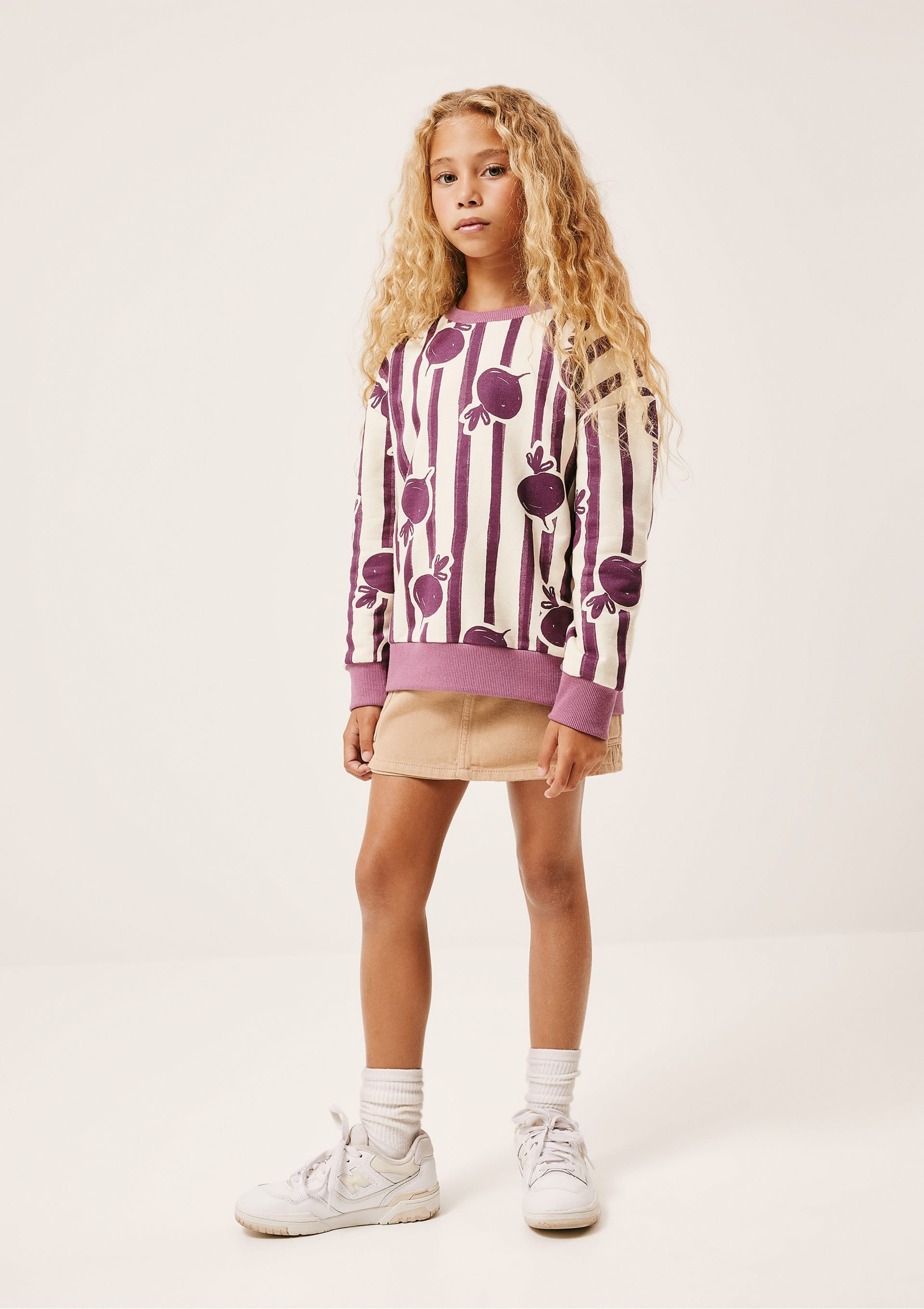 Blusão Infantil Unissex Estampado Hering Kids + Renata Vanzetto - Roxo