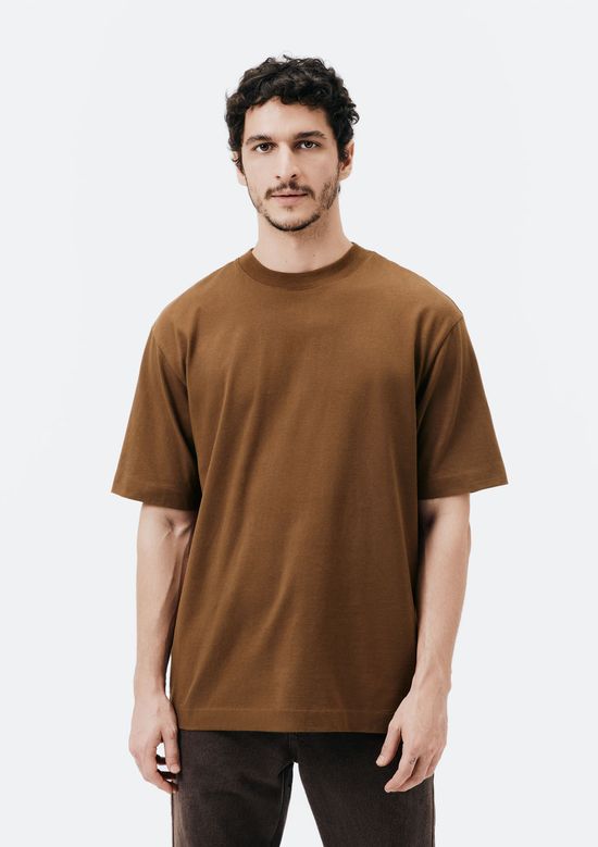 Foto do produto: Camiseta Masculina Manga Curta Relaxed Super Cotton - Marrom