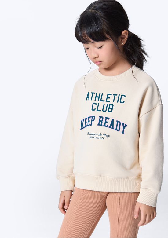 Foto do produto: Blusão Infantil Menina Com Estampa - Nude