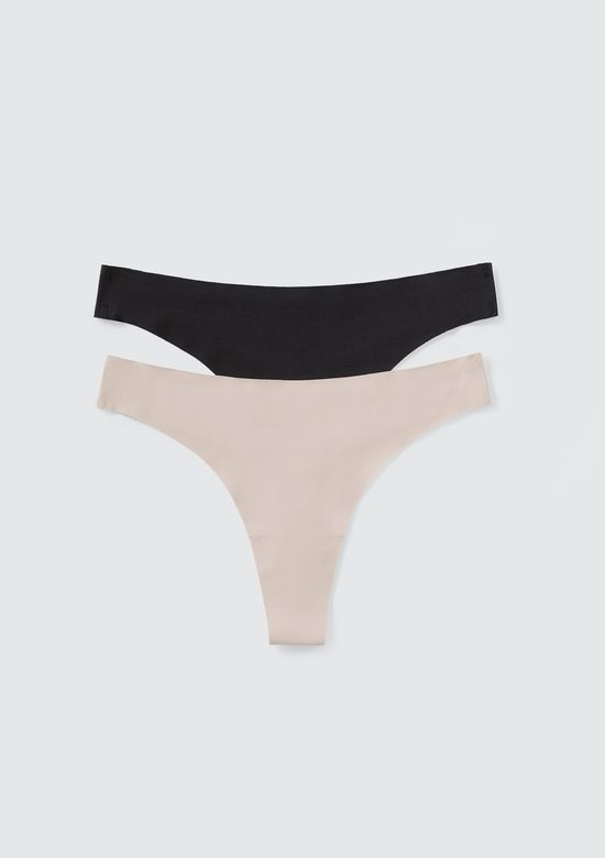 Foto do produto: Kit 2 Calcinhas Tanga Fio - Multicolorido