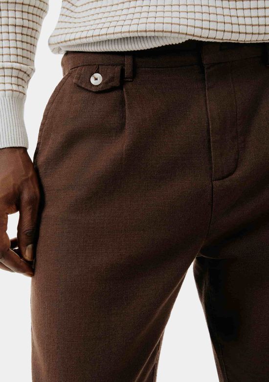 Foto do produto: Calça Masculina Reta Chino Texturizada - Marrom