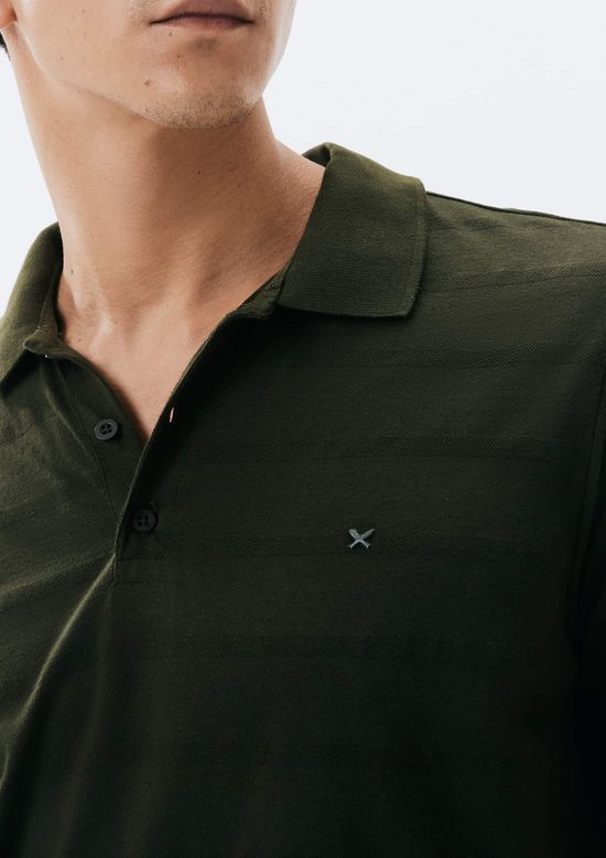 Foto do produto: Camisa Polo Masculina Manga Curta Com Bordado - Verde