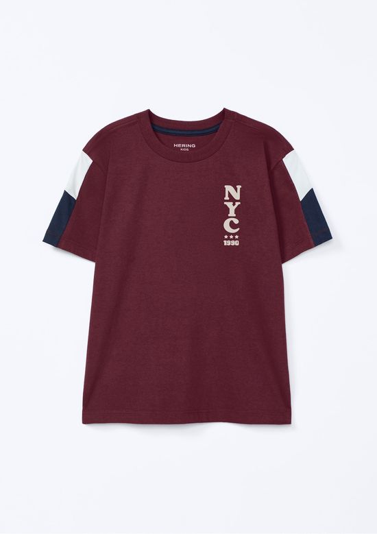 Foto do produto: Conjunto Infantil Menino Estampado Oversized - Vinho