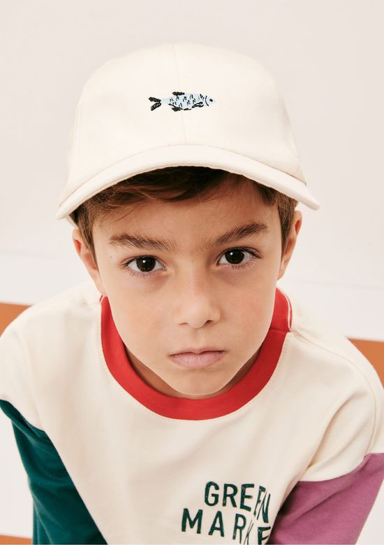 Foto do produto: Boné Infantil Unissex Com Bordado Hering Kids + Renata Vanzetto - Off white