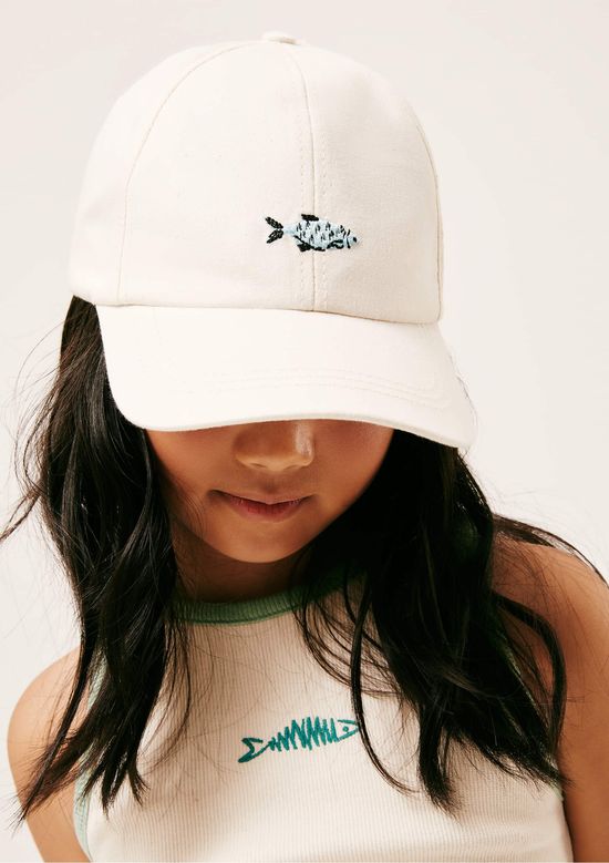 Foto do produto: Boné Infantil Unissex Com Bordado Hering Kids + Renata Vanzetto - Off white