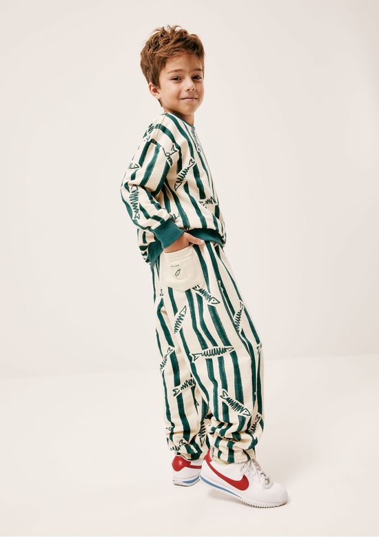 Foto do produto: Calça Infantil Unissex Estampada Hering Kids + Renata Vanzetto - Verde
